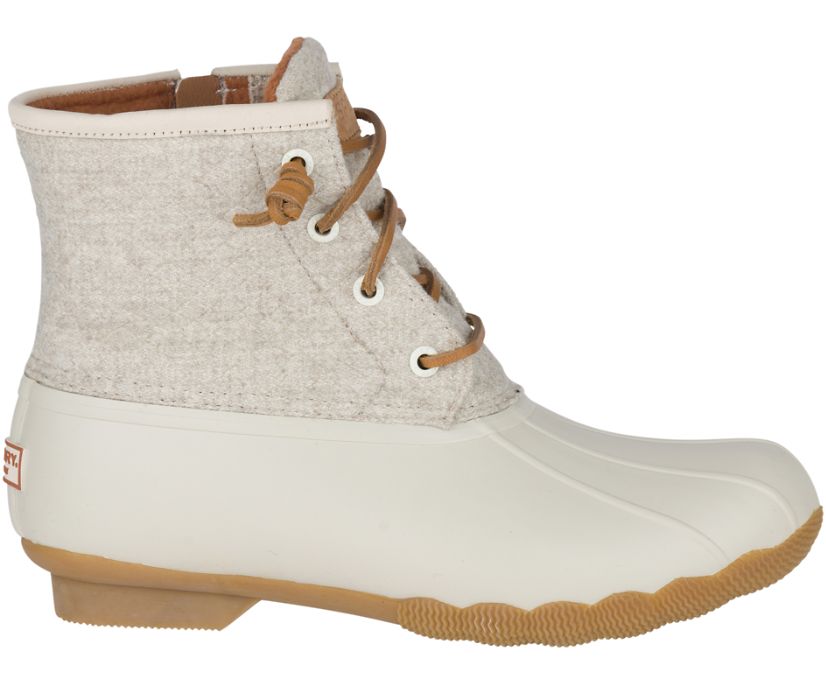 Sperry Saltwater Wool Embossed Thinsulate™ Duck Boots - Women's Duck Boots - White/Multicolor [SQ216